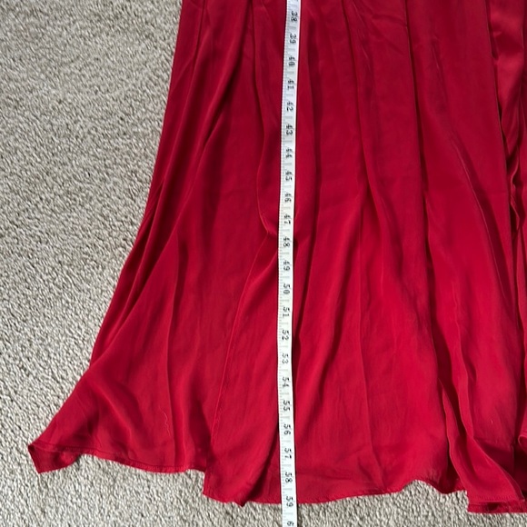 Show Me Your MuMu Red Ruffled Tiered Strapless Maxi Dress Women’s Medium NWT - Picture 7 of 7